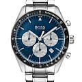 Hugo Boss Hugo Boss Trophy HB1513630  HB1513630 кварцевые мужские часы  синий циферблат, браслет нержавеющая сталь — вид спереди