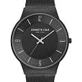 Kenneth Cole Kenneth Cole KC50800001  KC50800001 кварцевые мужские часы  черный циферблат, браслет сталь c pvd покрытием — вид спереди