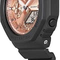 Casio Casio G-Shock GMA-S2100MD-1ADR (GMA-S2100MD-1A) электронные женские часы часы, крупный план золотой циферблат