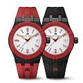 Maurice Lacroix Maurice Lacroix Aikon #Tide Black, Red and White AI2008-04010-400-J aikon швейцарские мужские часы на браслете каучук боковой вид
