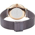 Obaku Obaku Mesh V268LXVNMN кварцевые женские часы часы, крупный план фиолетовый циферблат