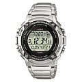 Casio Casio Illuminator W-S200HD-1A  W-S200HD-1A автокварц (кинетик) мужские часы   циферблат, браслет 18-каратное желтое золото — вид спереди