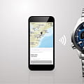 Casio Casio Edifice ECB-30D-2ADF (ECB-30D-2A) edifice японские мужские часы на браслете нержавеющая сталь боковой вид