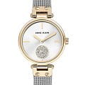 Anne Klein Anne Klein Crystal  3001SVTT  3001SVTT кварцевые женские часы  белый циферблат, браслет нержавеющая сталь — вид спереди