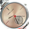 Anne Klein Anne Klein Crystal  3001LPSV  американские женские часы на браслете нержавеющая сталь боковой вид