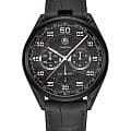 TAG Heuer TAG Heuer Carrera CAR2C90.FC6341  CAR2C90.FC6341 механические мужские часы  черный циферблат, браслет кожаный — вид спереди