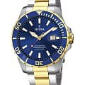 Festina Festina Automatic F20532/1  F20532/1 механические мужские часы  синий циферблат, браслет сталь c pvd покрытием — вид спереди