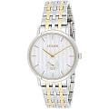 Citizen Citizen Basic BE9174-55A кварцевые мужские часы часы, крупный план белый циферблат