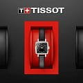 Tissot Tissot Lovely Square T058.109.16.056.00 t-lady швейцарские женские часы на браслете кожаный боковой вид
