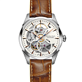Hamilton Hamilton Jazzmaster Skeleton Lady Auto H32405551  H32405551 механические женские часы  белый циферблат, браслет кожаный — вид спереди