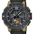 Casio Casio G-Shock GST-B300XB-1A3 GST G-Steel GST-B300XB-1A3 электронные мужские часы  серый циферблат, браслет пластик — вид спереди