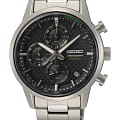 Seiko Seiko Conceptual Series Sports SSB389P1  SSB389P1 кварцевые мужские часы  черный циферблат, браслет титановый — вид спереди