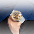Swatch Swatch New Gent Swatch Pay! SVIZ102-5300 кварцевые мужские часы часы, крупный план прозрачный циферблат