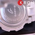 Белый Casio Casio Baby-G BGA-250-7A1 на белом фоне — вид анфас