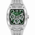Guess Guess Phoenix PC GW0499G8  GW0499G8 кварцевые мужские часы  зеленый циферблат, браслет силикон — вид спереди