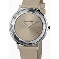 Jacques Lemans Jacques Lemans 1-2054B  1-2054B кварцевые женские часы  бежевый циферблат, браслет кожаный — вид спереди