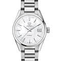 TAG Heuer TAG Heuer Carrera Lady WBK2311.BA0652  WBK2311.BA0652 механические женские часы  белый циферблат, браслет нержавеющая сталь — вид спереди