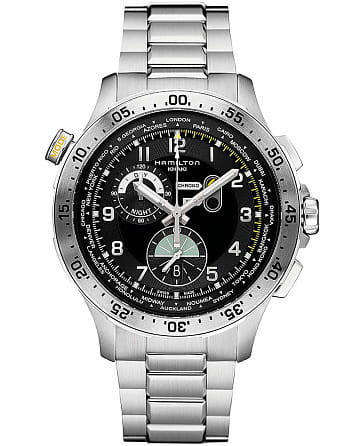 Hamilton Khaki Aviation Worldtimer Chrono Quartz H76714135