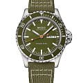 Mido Mido Ocean Star Tribute M026.830.18.091.00  M0268301809100 механические мужские часы  зеленый циферблат, браслет тканевый — вид спереди