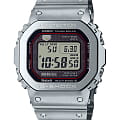Casio Casio G-Shock MRG-B5000D-1DR (MRG-B5000D-1) MRG MRG-B5000D-1DR электронные мужские часы  серый циферблат, браслет титановый сплав dat55g — вид спереди