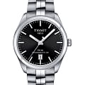Tissot Tissot PR 100 Powermatic 80 T101.407.11.051.00 PR 100 T1014071105100 механические мужские часы  черный циферблат, браслет нержавеющая сталь — вид спереди