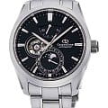 Orient Orient Star RE-AY0001B0 (RE-AY0001B00B)  RE-AY0001B00B механические мужские часы  черный циферблат, браслет нержавеющая сталь — вид спереди