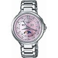 Casio Casio Sheen SHE-3044D-4A  SHE-3044D-4A кварцевые женские часы  розовый циферблат, браслет  — вид спереди