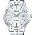 Seiko Seiko Selection SCVE059  SCVE059 механические мужские часы  серебристый циферблат, браслет нержавеющая сталь — вид спереди
