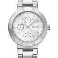 DKNY DKNY Eastside Maxi DK1L022M0015  DK1L022M0015 кварцевые женские часы  серебристый циферблат, браслет нержавеющая сталь — вид спереди