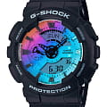 Casio Casio G-Shock GA-110SR-1A GA-110 GA-110SR-1A электронные мужские часы  цветной циферблат, браслет пластик — вид спереди