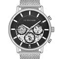 U.S. Polo Assn. U.S. Polo Assn. Crossing USPA1102-04  USPA1102-04 кварцевые мужские часы  черный циферблат, браслет нержавеющая сталь — вид спереди