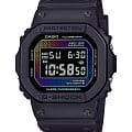 Casio Casio G-Shock DW-5600RW-1 DW-5600 DW-5600RW-1 электронные мужские часы  антрацитовый циферблат, браслет пластик — вид спереди