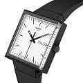 Swatch Swatch Square Bioceramic Standard SO34B700  наручные женские часы фото под углом.