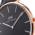 Daniel Wellington Daniel Wellington Classic Black Sheffield DW00100127 classic  шведские мужские часы на браслете кожаный боковой вид