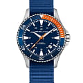 Hamilton Hamilton Khaki Navy Scuba Auto H82365941  H82365941 механические мужские часы  синий циферблат, браслет тканевый — вид спереди