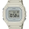 Casio Casio Collection W-218HC-8AVEF  W-218HC-8AVEF кварцевые мужские часы  серый циферблат, браслет пластик — вид спереди