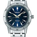 Seiko Seiko Presage SRPL07J1  SRPL07J1 механические мужские часы  синий циферблат, браслет нержавеющая сталь — вид спереди