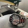 Casio Casio Edifice ECB-950DB-1ADF (ECB-950DB-1A) кварцевые мужские часы часы, крупный план черный циферблат