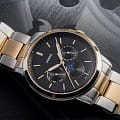 Fossil Fossil Neutra FS5906  американские мужские часы на браслете сталь с ip покрытием боковой вид