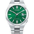 Citizen Citizen Tsuyosa NJ0150-81X  NJ0150-81X механические мужские часы  зеленый циферблат, браслет нержавеющая сталь — вид спереди
