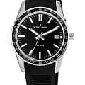 Jacques Lemans Jacques Lemans Liverpool 1-2060A  1-2060A кварцевые мужские часы  черный циферблат, браслет силикон — вид спереди
