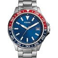 Fossil Fossil FB-01  BQ2505  BQ2505 кварцевые мужские часы  синий циферблат, браслет нержавеющая сталь — вид спереди