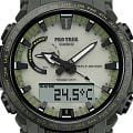 Casio Casio Pro Trek PRW-61LD-3 мужские часы зеленый циферблат на запястье