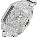 Guess Guess Dress Steel GW0472L1 кварцевые женские часы часы, крупный план серебристый циферблат