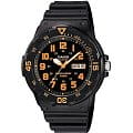 Casio Casio Illuminator MRW-200H-4BVDF (MRW-200H-4B)  MRW-200H-4B кварцевые мужские часы  черный циферблат, браслет резина — вид спереди