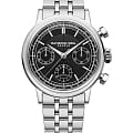 Raymond Weil Raymond Weil Freelancer 7765-ST-20001  7765-ST-20001 механические мужские часы  черный циферблат, браслет нержавеющая сталь — вид спереди