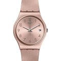 Swatch Swatch Gent Standard GP403  GP403 кварцевые мужские часы  розовый циферблат, браслет силикон — вид спереди