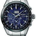 Seiko Seiko Astron GPS Solar SSE147J1  SSE147J1 автокварц (кинетик) мужские часы  синий циферблат, браслет нержавеющая сталь — вид спереди