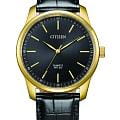 Citizen Citizen Quartz BH5002-02E  BH5002-02E кварцевые мужские часы  черный циферблат, браслет кожаный — вид спереди