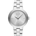 Armani Exchange Armani Exchange Jackie AX5170  AX5170 кварцевые женские часы  серебристый циферблат, браслет нержавеющая сталь — вид спереди